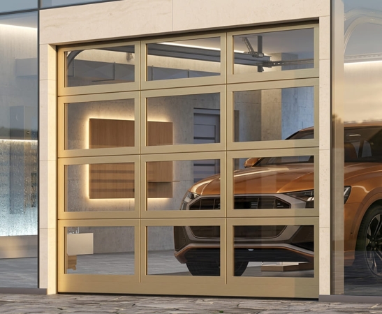 Панорамные ворота Алютех AluPro в Сочи